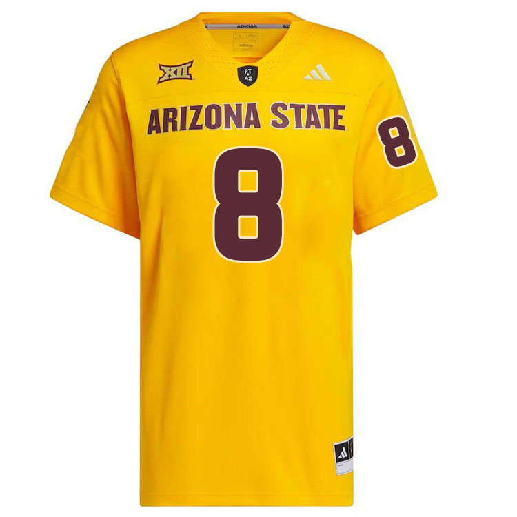 #8 Jordan Crook Arizona State Sun Devils College Football Jerseys Stitched-Gold